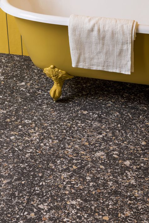 Terrazzo Nouveau Graphite Matt Porcelain Tile | Mandarin Stone Mandarin Stone, Indoor Tile, Terrazzo Tile, Tile Trends, Large Format Tile, New Interior Design, Outdoor Tiles, Porcelain Tiles, Interior Design Trends