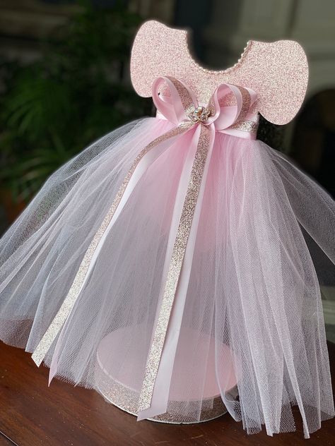 Tutu Dress Centerpiece Tutu Baby Shower Pink Centerpiece - Etsy Tutu Centerpieces Diy, Thanksgiving Crafts For Church, Ballerina Baby Shower Theme, Dress Centerpiece, Pink Baby Shower Centerpieces, Tutu Centerpieces, Tutu Baby Shower, Elephant Cake Toppers, Baby Shower Table Centerpieces