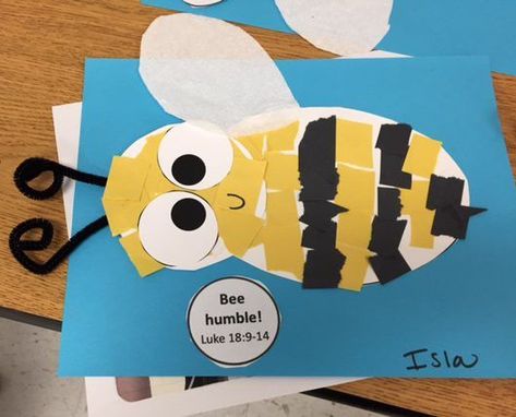 Making Bees Craft, Bee Craft For Kindergarten, Honey Bee Craft Preschool, Bee Preschool Craft, Easy Bee Craft, Bee Crafts Preschool, Paper Bee Craft, Bees Crafts, Bumble Bee Craft