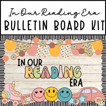 In My Era Bulletin Board, Reading Classroom Decorations Elementary, Reading Bulletin Boards Elementary, Bulletin Board Reading, Library Bulletin Board Ideas, Door Decor Classroom, School Counseling Bulletin Boards, Classroom Setup Elementary, 2024 Classroom