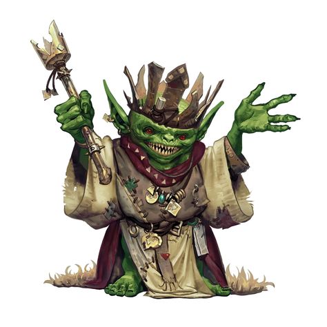 Male Goblin Chief King Robes - Pathfinder 2E PFRPG PFSRD DND D&D 3.5 4E 5E 5th ed d20 fantasy King Robes, D&d Goblin, Pathfinder 2e, Goblin Art, Pathfinder Character, Goblin King, Heroic Fantasy, Dungeons And Dragons Characters, Dungeons And Dragons Homebrew