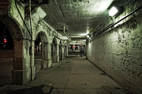 Dark and gritty Chicago urban city street and alley at night. De. Caying train b #Sponsored , #ad, #ad, #Chicago, #Dark, #gritty, #urban Gritty Aesthetic, Urban City Street, Train Bridge, Choose Your Life, Dark Street, City People, Dark Green Aesthetic, World Of Darkness, Urban City