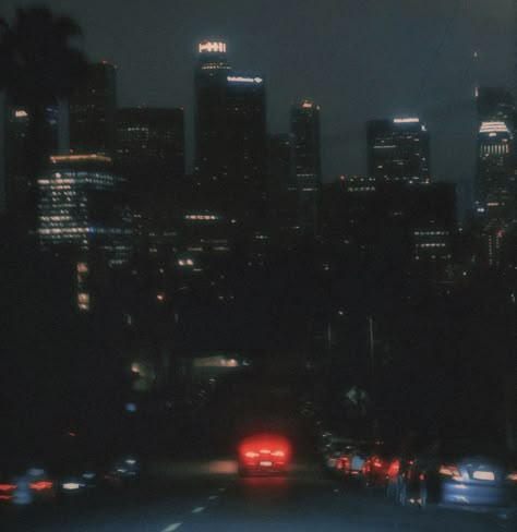 At Night Aesthetic, Los Angeles Aesthetic, Dark City, Night Scenery, City Vibe, Night Vibes, City Of Angels, Cinematic Photography, Night City