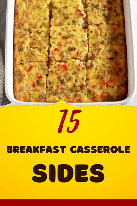 What to Serve with Breakfast Casserole What To Serve With Breakfast Casserole, Breakfast Sides Easy, Breakfast Side Dishes, Granola And Yogurt, Yogurt Breakfast Bowl, Mexican Breakfast Casserole, Greek Yogurt Breakfast, Brunch Sides, Best Sides