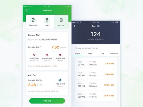 Payment Ux Design, List Ui Design Mobile, Mobile Payment Ui, Mobile App Navigation Bar, Mobile App Registration Screen, Planning App, Ios Application, App Layout, Mobile Ui