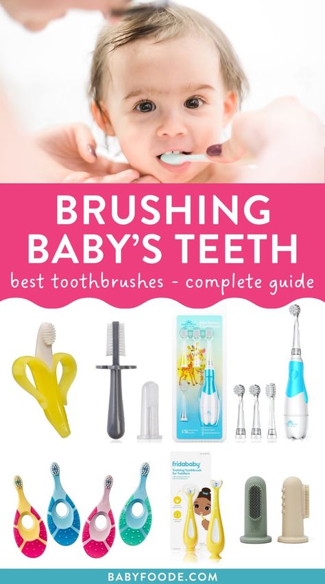 Brushing Baby Teeth, Independent Toddler, Taking Care Of Baby, Teething Gums, Baby Toothbrush, Baby Finger, Eating Food, Teeth Care, First Tooth