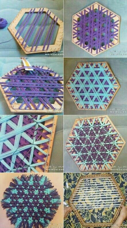 Wool Crafts Diy, Woolen Craft, Weaving Loom Diy, Loom Craft, Weaving Loom Projects, Loom Knitting Projects, Diy Pom Pom, Cotton Crafts, Loom Bands