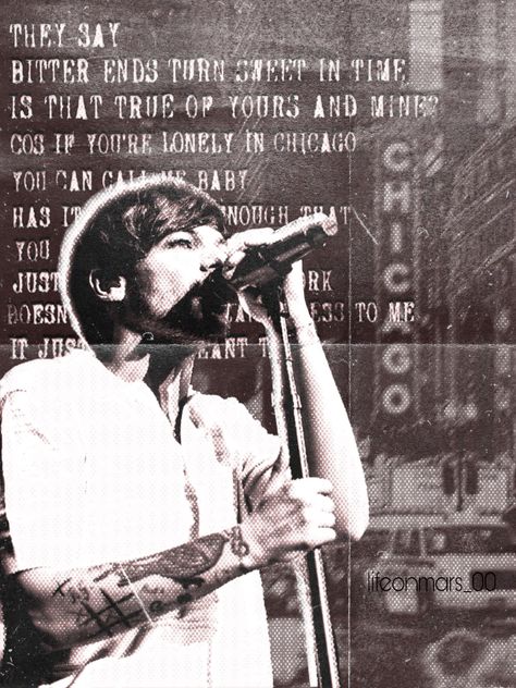 louis tomlinson chicago poster ��✨ Louis Tomlinson Chicago, Chicago Poster, Louis Tomlinson, You And I, Chicago, Turn Ons