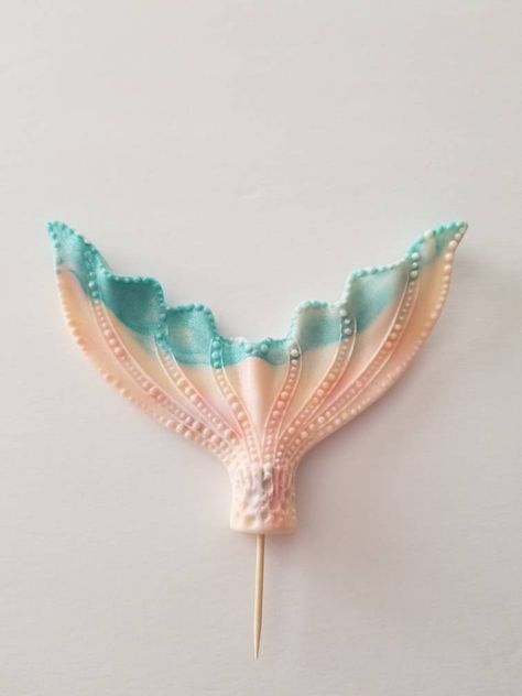 Excited to share the latest addition to my #etsy shop: Mermaid Tail Cake Topper #2 #weddings #decoration #mermaid #fin #beach #edible #fondant #tail #cake https://etsy.me/2CXiCKI Fondant Mermaid Tail, Mermaid Cake Ideas, Mermaid Tail Cake Topper, Cake Sculptures, Cake Mermaid, Mermaid Tail Cake, Beach Themed Cakes, Mermaid Fin, Cold Cake