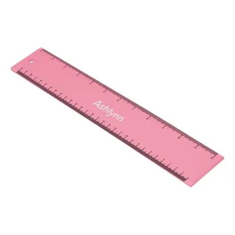 Personalized Pink Ruler Pink Ruler, Personalized Pens, Girl School Supplies, Design Maker, Stationary School, Back To School Essentials, Cute School Supplies, Pens Pencils, School Essentials