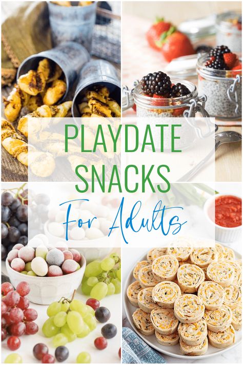 Moms can enjoy a playdate too! Break the ice with delicious and healthy snacks to share while the kids play. Easy Playdate Snacks, Play Date Snacks For Moms, Fridge Snacks For Adults, Afternoon Snack Ideas For Adults, On The Go Snacks For Adults, Healthy Snacks To Share, Playdate Snacks, Snacks To Share, Truffle Oil Recipes