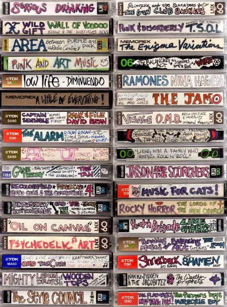 Dangerous Minds | The lost art of cassette tape spines Spine Art, Cassette Audio, Buch Design, Tape Art, Audio Cassette, Lost Art, Cassette Tape, Cassette Tapes, Art Music