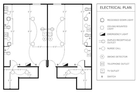 Electrical Drawing, Floor Planning, Electrical Cad, Home Electrical Wiring, Ceiling Plan, Hospital Interior, Electrical Layout, House Wiring, Reception Tables