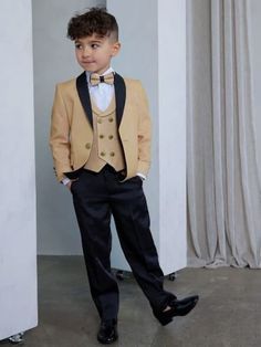 Sequin Tuxedo, 80s Birthday, Kids Dress Boys, Boys Tuxedo, Gold Suit, Double Breasted Vest