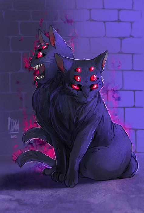 Cat Demon, Demon Cat, Creature Ideas, Body Horror, Cute Fantasy Creatures, Fantasy Beasts, Creature Drawings, Monster Concept Art, Fantasy Animals