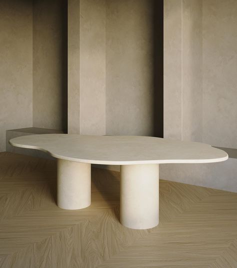 organic shaped master piece, our Alice dining table is available in 3 different sizes and 7 different high end materials. We invite you to visit our website and discover all the options for your interior. 🤎 Odd Shaped Dining Table, Organic Shaped Dining Table, Organic Shape Table, Organic Dining Table, Organic Dining Room, Organic Interior, Organic Table, Dining Corner, Column Design