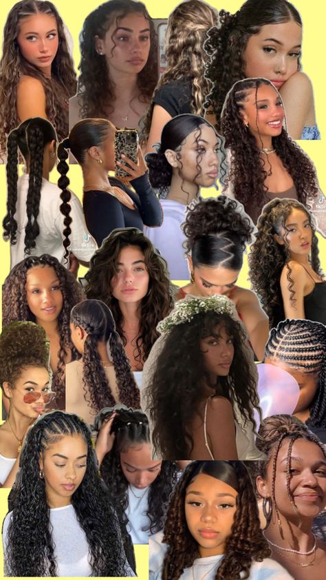 1c Hair Type Hairstyles, Take Care Of Wavy Hair, Quick Curly Hairstyles, Soccer Hairstyles, Soccer Hair, Natural Curly Hair Cuts, Hairstyle Examples, Performance Hairstyles, Curly Hair Braids