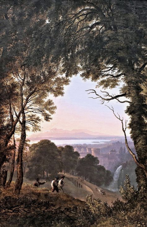 German Romanticism, Karl Friedrich Schinkel, Painting Landscapes, Hudson River School, Romantic Period, Italian Landscape, Great Paintings, Landscape Drawings, Soul Art