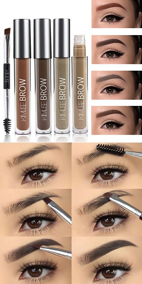 Eyebrow Tint Enhancer Cosmetics Long Lasting Paint Waterproof Black Brown Eye Brow Pencil Gel Best Eyebrow Pencil, Eyebrow Goals, Makeup Reference, Drawing Makeup, Eyebrows Goals, Light Eye Makeup, Eye Brow Makeup, Best Eyebrow Pencils, Eyebrow Tint