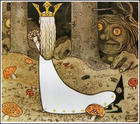 John Bauer : Swedish folk tales Fairy Tale Illustrations, John Bauer, Edmund Dulac, Fairy Images, Fairytale Illustration, Alphonse Mucha, Folk Tales, Book Illustrations, Children's Book Illustration