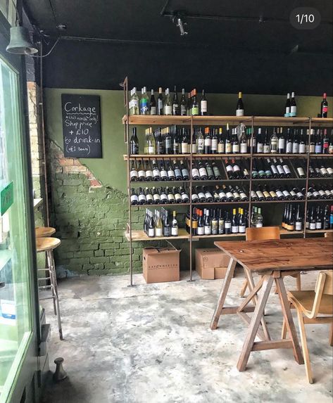 Wine Bar Interior Design Small Spaces, Bottle Shop Interior, Taphouse Design, Wine Store Design Shop Interiors, Wine Shop Design, Wine Shop Interior Design, Wine Boutique Shops, Wine Bar Interior Design, Natural Wine Bar