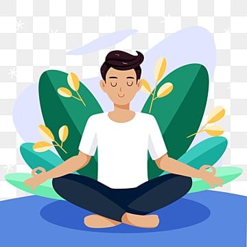 Meditation Clipart, Human Body Illustration, Calm Person, Lotus Pose Yoga, Person Png, Yoga Clipart, Blue Clipart, Outdoor Meditation, Couples Yoga Poses