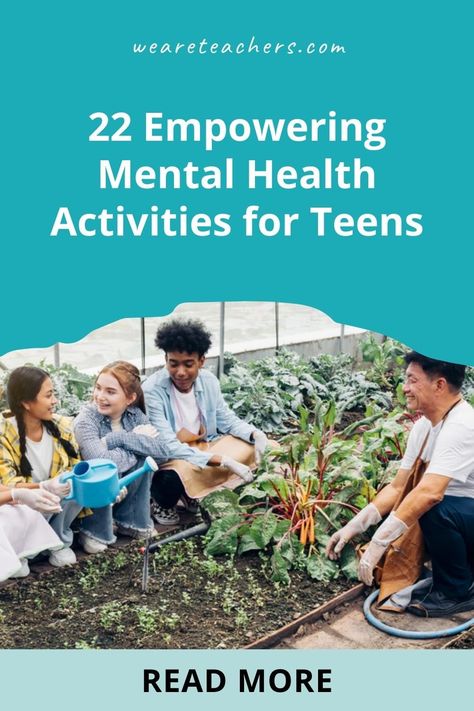 Looking for ways to support your teenage students' social-emotional well-being? Try these mental health activities for teens . School Wellness, Classroom Pets, Wellbeing Activities, Social Emotional Learning Lessons, Mental Health Activities, High School Activities, Wellness Activities, Health Activities