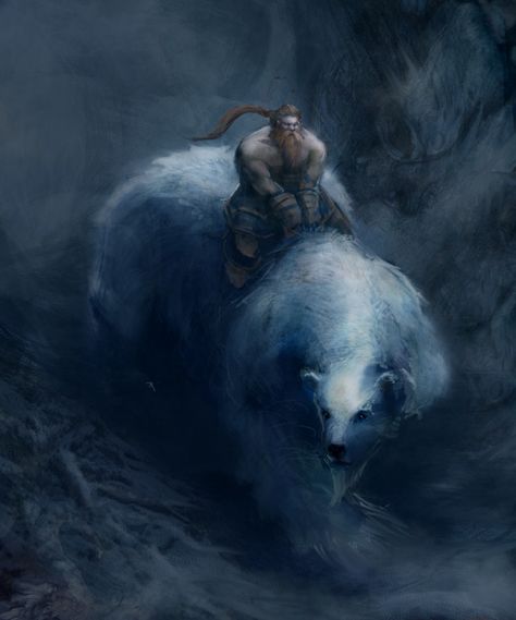 Bear Rider by mattforsyth.deviantart.com on @DeviantArt Bear Fantasy Art, Bear Armor, Bear Rider, Bear People, Fantasy Bear, Fantasy Vintage, Dnd Monsters, Fantasy Setting, Fantasy Creatures Art