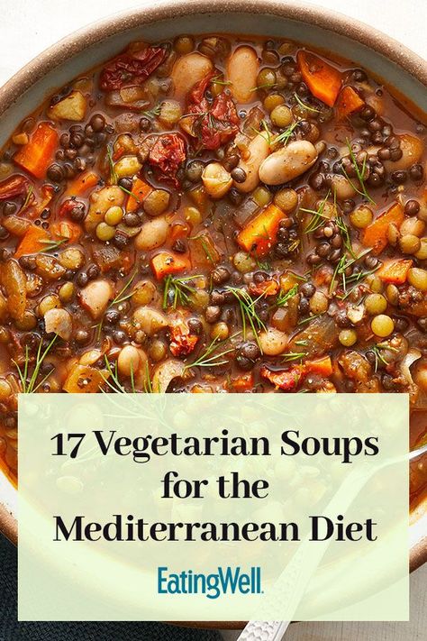 Mediterranean Soup Recipes, Mediterranean Vegetarian Recipes, Mediterranean Soup, Mediterranean Recipes Healthy, Vegetarian Soups, Mediterranean Diet Recipes Dinners, Mediterranean Diet Meal Plan, Easy Mediterranean Diet Recipes, Vegetarian Soup Recipes