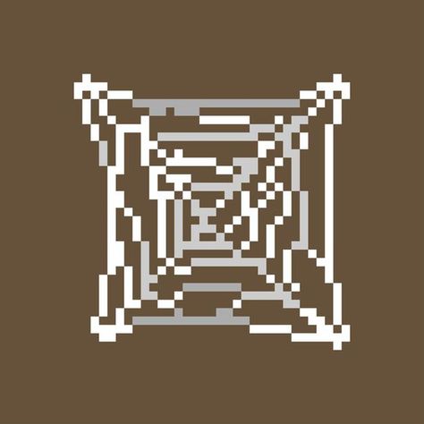 Spider Web Pixel Art, Spider Character, 8 Bit, Spider Web, Premium Vector, Pixel Art, Art Style, Graphic Resources, Quick Saves