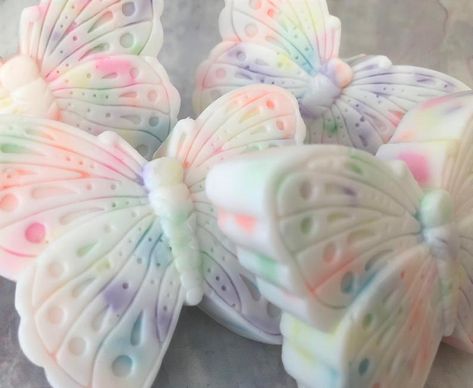 Butterfly Party Glycerin Soap Spring Wedding Soap Favors | Etsy Peach Green Tea, Spring Wedding Favors, Floral Soap, Butterfly Birthday Party, Black Raspberry Vanilla, Butterfly Party, Soap Favors, Shea Butter Soap, Raspberry Lemonade