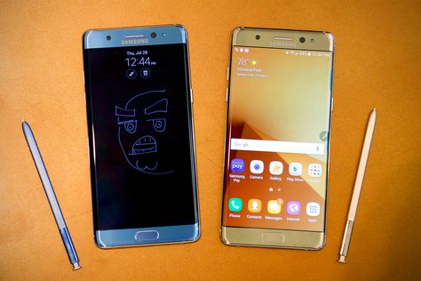 Samsung's New Galaxy Note 7 Features Iris Scanner and Ditches Micro-USB for USB Type-C Australian Airlines, Beautiful Galaxy, Refurbished Phones, Galaxy Note 7, Old Phone, New Samsung, Cellular Phone, Note 7, It Goes On