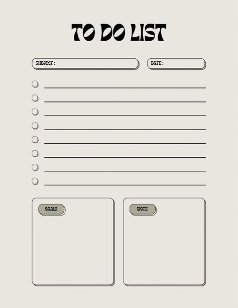 To Do Cover Page, To Do Template Aesthetic, Task List Aesthetic, To Do List Aesthetic Study, To Do List Template Aesthetic, Todo List Ideas, Todo List Aesthetic, To Do List Layout, Note To Do List