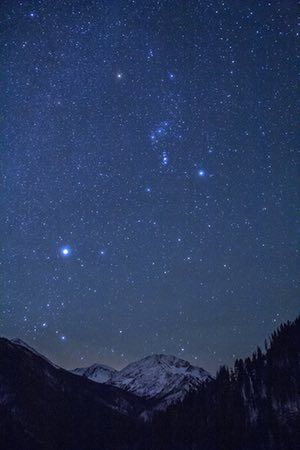 Orion Tattoo, Orion The Hunter, Breathtaking Quotes, Canis Major, The Dog Star, Sirius Star, Alone At Night, Mountains At Night, Orion Constellation