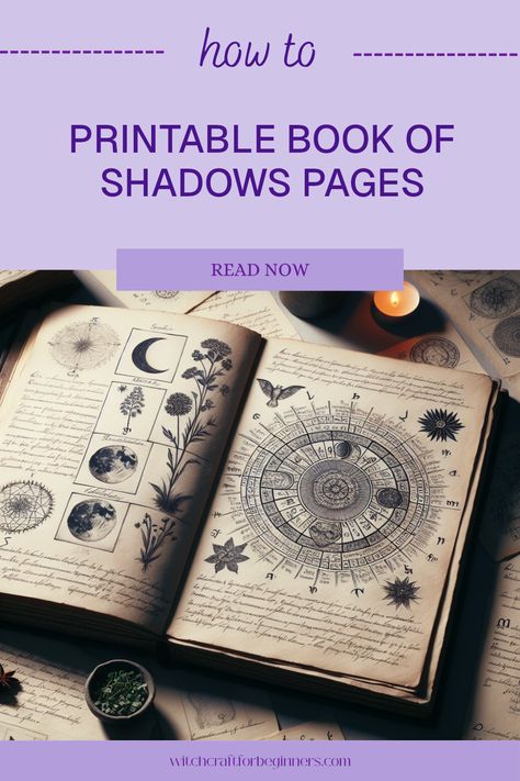 Unlock your creativity with our beautiful printable pages for your Book of Shadows! Perfect for beginners in witchcraft, these templates help you organize your spells, rituals, and notes. Create a personal grimoire filled with meaningful details. Start manifesting your desires today. Each printable page offers guidance and inspiration to enrich your spiritual path. Get started on crafting your unique witch's journal with our easy downloadable designs Free Witchcraft Books, Magic Spell Book Art, Book Of Shadows Pages Ideas Free Printable, Grimoire Ideas Journal Pages Free, Free Book Of Shadows Printables, Printable Spell Book Pages Free, Free Witchy Printables, Free Printable Grimoire Pages, How To Start A Grimoire