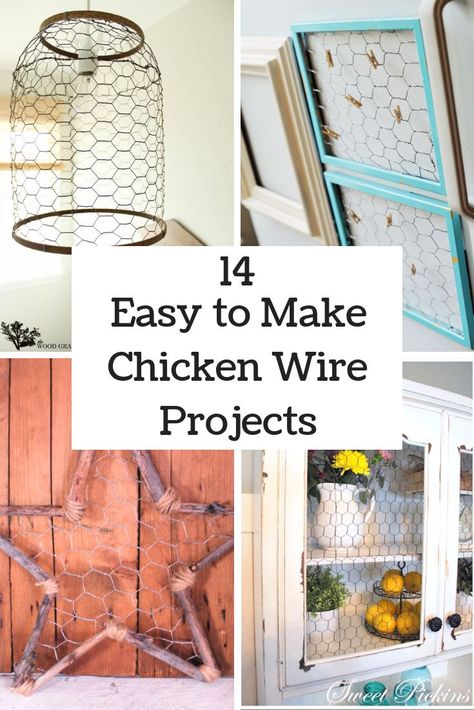 14 Fun and Easy Chicken Wire Projects for Home and Gifts. Chicken Wire Diy Projects, Chicken Wire Projects, Country Home Decorating, Chicken Wire Diy, Awesome Chicken, Chicken Wire Art, Junk Garden, Chicken Wire Crafts, Chicken Wire Frame