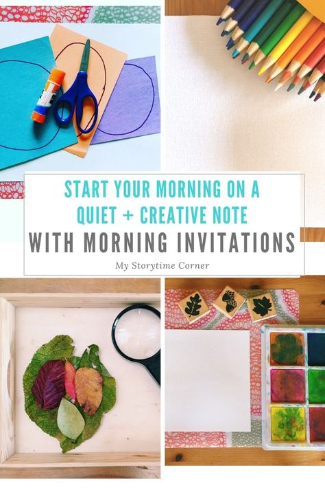 30+ Morning Invitation Ideas to start your day on a creative note Morning Invitation, Playdoh Creations, Morning Sounds, Morning Boxes, Morning Activities, Not A Morning Person, Homeschool Inspiration, Art Invitation, Invitation To Play