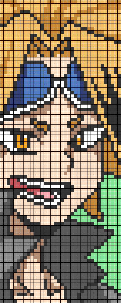 Alpha pattern #63965 | BraceletBook Saiki K Pixel Art, Jujutsu Kaisen Alpha Pattern, My Hero Academia Pixel Art Grid, Mha Perler Bead Patterns, Alpha Tapestry, Alpha Patterns Anime, Types Of Embroidery Stitches, Hanta Sero, C2c Patterns