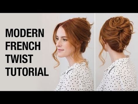 Modern French Twist Hairstyle Tutorial | Twisted Updo Formal Styling Technique | Kenra Professional - YouTube Modern French Twist, French Twist Hairstyle, French Twist Tutorial, Updo Formal, Hairstyle French, Modern French Twists, Messy French Twists, French Roll Hairstyle, Easy French Twist