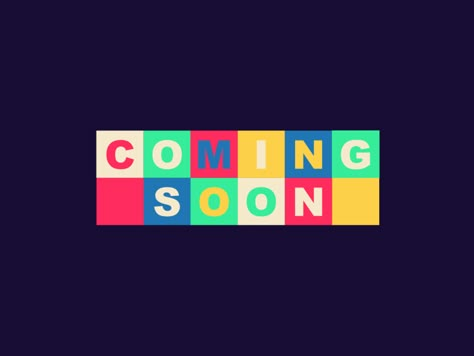 Coming Soon by Candy Shop Studio #Design Popular #Dribbble #shots Coming Soon Animation Design, Coming Soon Motion Graphic, Coming Soon Design, Welcome Images, Button Creations, Uiux Design, Illustrator Design Tutorial, Email Newsletter Template, Beautiful Logos Design