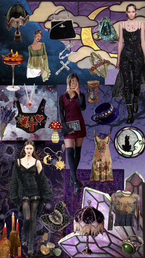 #whimsigoth #velvet #witchy Whimsigoth Board, Red Whimsigoth, Whimsigoth Velvet, Velvet Whimsigoth, Purple Whimsigothic, Purple Whimsigoth Outfit, Mazzy Star, Different Aesthetics, Dark Fairy