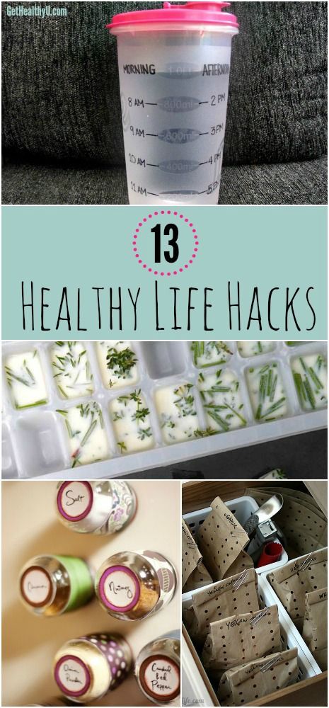 Hack your way to better health with these 13 clever fitness and kitchen tricks that will save you time, money, and a headache!! 25 Life Hacks, 1000 Lifehacks, Kitchen Tricks, Healthy Life Hacks, Better Health, Improve Health, Healthy Tips, Health And Nutrition, Get Healthy