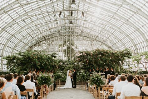 Mamma Mia Wedding, Wedding Greenhouse, Arkansas Wedding Venues, Greenhouse Venue, Wedding Documentary, Garfield Park Conservatory, Bhldn Bridesmaid, River Wedding, Hipster Wedding