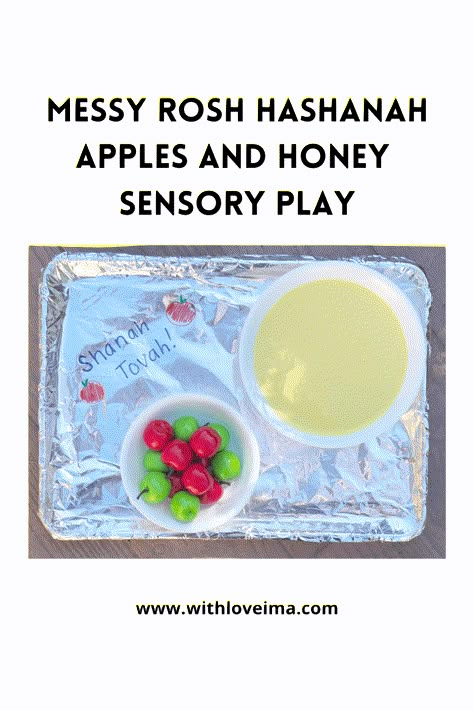 Rosh Hashana Preschool Songs, Rosh Hashanah Sensory Bin, Rosh Hashanah Crafts For Toddlers, Rosh Hashana Toddler Activities, Rosh Hashana Activities For Toddlers, Rosh Hashanah Preschool Activities, Rosh Hashanah Activities For Kids, Rosh Hashana Activities For Kids, Rosh Hashana Preschool Activities