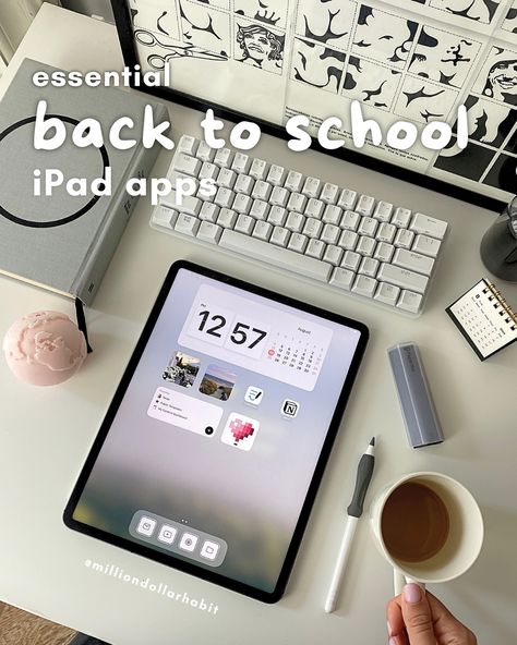 Back to school app faves 🫶 Save this list so you can come back to it later! Planning templates on my website 📝 Apps: @goodnotes.app @notabilityapp @pinterest @endelsound @notionhq Widgets: Zen clock @md_clock #backtoschool #digitalplanning #student #ipad #organized #applepencil Student Ipad, Ipad Organization, School App, Ipad Organizer, Screen Layout, Digital Planning, School Organization, Ipad Apps, Apple Pencil