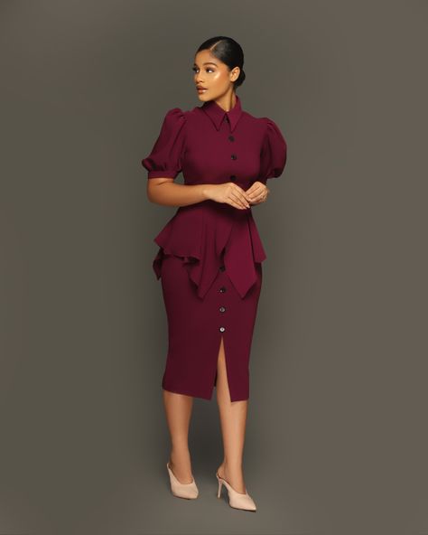 Announcement Dress Design, Corporate Lady Outfit, Coperate Outfits For Ladies, Office Gown, Corporate Wears, Choir Uniforms, Corporate Gowns, Lawyer Quotes, Personal Office