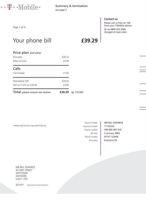 Cell Phone Bill, Computer Maintenance, T Mobile Phones, Account Balance, Invoicing Software, Phone Template, Bill Template, Phone Bill, Utility Bill