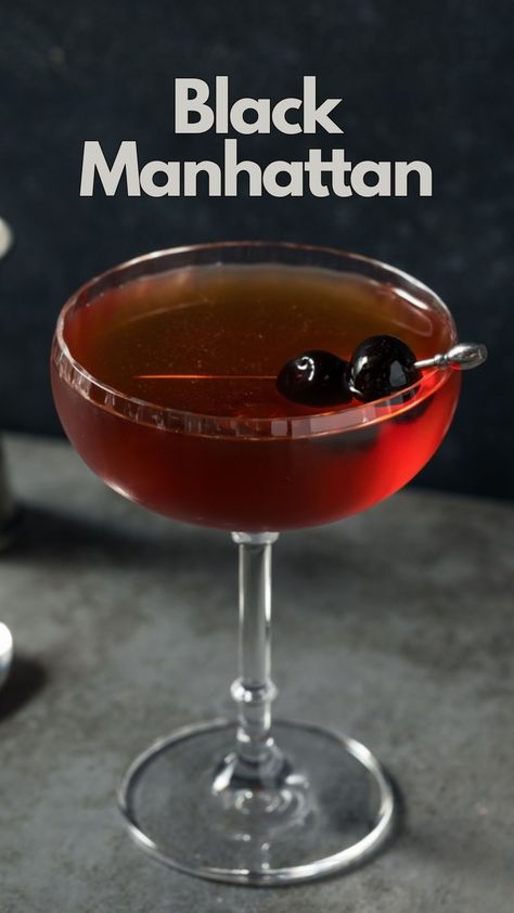 Craft a bold Black Manhattan with our recipe and instructions. This reinvention has captivated the discerning palates of cocktail enthusiasts. #BlackManhattan Averna Cocktails, Black Manhattan Cocktail, Classic Manhattan Cocktail, Manhattan Cocktail Recipe, Black Manhattan, Manhattan Recipe, Manhattan Cocktail, Orange Twist, Whiskey Drinks