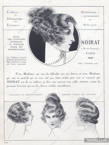 Noirat (Hairstyle) 1923 Wig, Hairpieces, Lisy Hairstyle 1920, Hairstyles 1920, Enchanted April, Hairstyles Vintage, Head Reference, Art Deco Hats, 1920s Hair, Hair Magazine, Styles Ideas