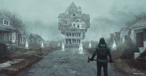 ArtStation - Ashen Falls - Multi-house, Gilles Ketting Nightmare Fuel, Concept Art World, Survival Horror Game, Survival Horror, Scene Art, Game Concept Art, Environment Art, Animal Projects, Wow Art